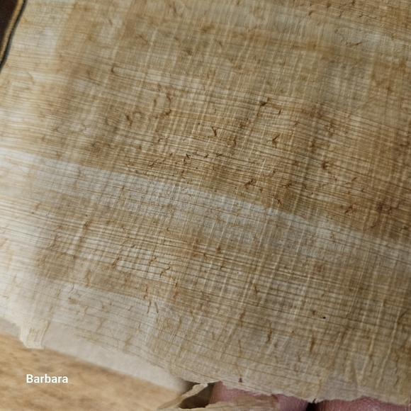 Vintage 70s Egyptian Pharaoh Tutankhamen Funeral Mask Painting on Papyrus - Picture 5 of 10